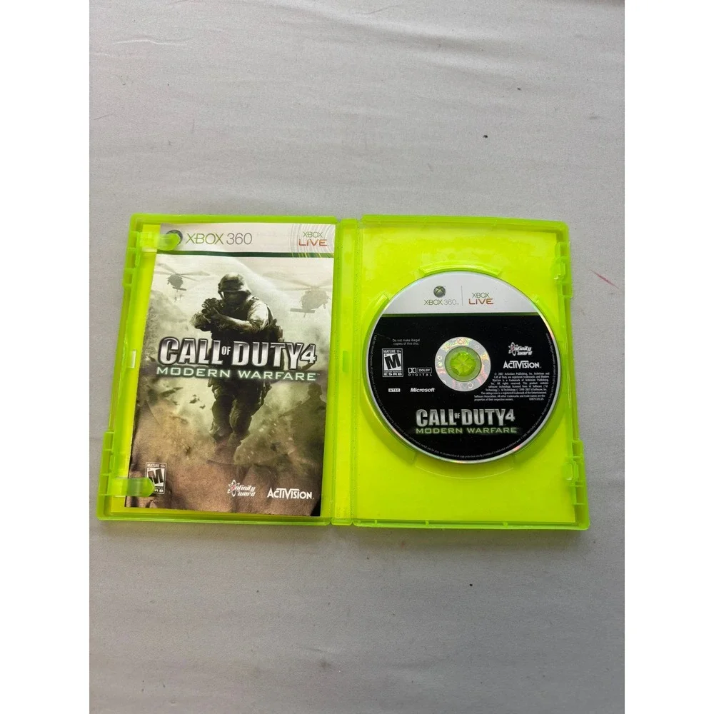 Call of Duty 4 Modern Warfare Xbox 360 Activision 2007 Game with Manual CIB